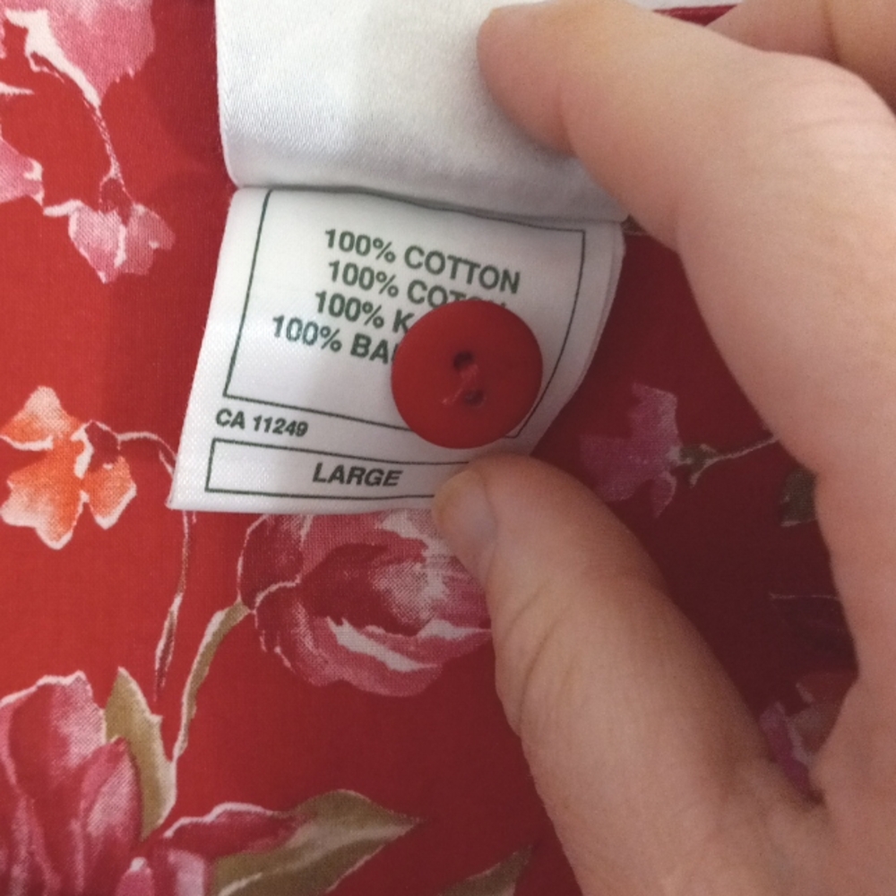 Laura Ashley Red Floral Jumpsuit Large Vintage 90s - Picture 6 of 8